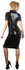 Cottelli Collection Latex Dress Zip XL - Black, Full-Length Front Zipper