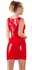 LateX Classic Sleeveless Crvena Haljina S 0.4mm Prirodni Lateks