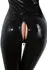 LateX Crni katsuit M - Dupli rajsferšlus, stojeći ovratnik, prirodni lateks