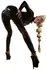 LateX Premium Crni lateks katsuit XS sa duplim rajsferšlusom