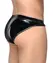 Black Level Vinyl Briefs L - Detachable Pouch, Glossy Bi-Elastic Finish