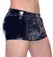 Black Level Vinilne pantalone RV 2XL - Sjajno crne, prednji rajsferšlus, rastegljive