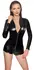 Black Level Vinyl Long Sleeve Jumpsuit L - Shiny Black Party Wear