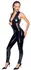 Black Level Vinyl Jumpsuit L - Shiny Finish & Powernet Back