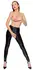 Black Level Vinyl Leggings XL with Open Crotch & Stretch Panels, Black