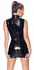 Black Level Vinyl Dress Model M with Buckle and Net Panels, Black