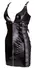 Black Level Vinyl Dress Lacing L Shiny Adjustable Black Mini Dress