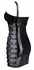 Black Level Shiny Vinyl Mini Dress with Side Lacing, Size M