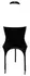 Black Level Vinyl Basque XL Adjustable Shiny Corset Set, Black
