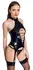 Black Level Vinyl Basque Set L - Glossy Black, Adjustable Fit