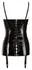 Black Level Vinyl Corsage Long M - Glossy Black Shaping Bustier