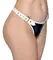 Black Level Vinyl String XL Black/White Adjustable Fit