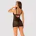 Obsessive OBS Chemise L/XL Satenska Mašna Multistretch Ružičasta Čipka