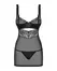 Obsessive OBS Chemise L/XL Satenska Mašna Multistretch Ružičasta Čipka