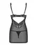 Obsessive OBS Chemise L/XL Satenska Mašna Multistretch Ružičasta Čipka