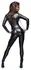 Noir Handmade Powerwetlook Catsuit with Leash XL, Black, Two-way Zipper
