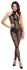 Noir Handmade Mrežasti Catsuit XL sa Trojni Patent Cvetni Velvet Uzorak