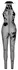 Noir Handmade Mesh Catsuit L - Crni floralni somot, 3-smerni rajsferšlus