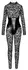 Noir Handmade Catsuit Lace & Powerwetlook with Open Back, Black