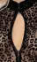Noir Handmade Overall Leopard Mesh Powernet, Size M, Long Sleeve