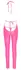 Cottelli Party Kombinezon Neon Pink L - Sjajni Halternek Bodysuit