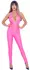 Cottelli PARTY Neon Pink Kombinezon S - Sjajni Halternek Bodysuit