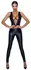 Noir Handmade Jumpsuit Matte Power Wet Look S - Criss-Cross Straps