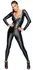 Noir Handmade Powerwetlook Jumpsuit XL with 2-Way Zip, Black