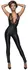 Noir Handmade Power Wet Look Jumpsuit XL with Embroidery, Black