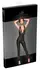 Noir Handmade Jumpsuit S - Black Wet Look, Embroidered, 2-Way Zip