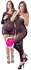Cottelli Collection Floral Lace Tube Outfit S-L Black Semi-Transparent