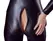 Cottelli Collection Bodysuit S Crni, Dugih Rukava, Dvosmjerni Rajsferšlus