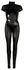 Cottelli Collection Kombinezon Crni Wet Look Powernet M Zip Dizajn