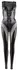 Cottelli Collection Wetlook Kombinezon S - Transparentni Powernet, Crni