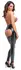 Noir Handmade Powerwetlook Open-Crotch Leggings Black M