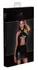 Noir Handmade Powerwetlook Mini Dress XL - Backless Halterneck Design