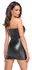 Noir Handmade Wetlook Tube Haljina Sa Kroko Uzorom L