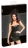 Noir Embossed Crocodile Wetlook Tube Dress M Off-Shoulder Short