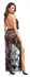 Noir Handmade Long Halterneck Mesh Dress with Velvet Floral Print L