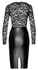 Noir Handmade Knee-Length Lace & Powerwetlook Dress, Size L