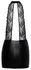 Noir Handmade S Elegant Lace & Powerwetlook Black Mini Dress
