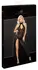 Noir Handmade Long Strapless Dress L - Sheer Powernet Leo Print
