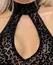 Noir Handmade Long Strapless Dress Leo Print Powernet M