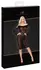 Noir Knee-Length Leopard Powernet Dress XL, Off-Shoulder Velvet Detail