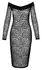 Noir Powernet Leopard Midi Dress S Off-Shoulder Stretch Design