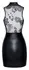Noir Handmade Mini Dress XL Matte & Powernet Design Black