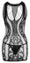 NO:XQSE Seamless Net Dress & Lace String S-L, Black, Stretch Fit