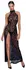 Noir Handmade Long Transparent Tiger Print Dress, Size L
