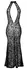 Noir Handmade Long Transparent Tiger Print Dress, Size L