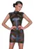 Cottelli PARTY Haljina S Crna Mat sa Prozirnim Powernet Akcentima